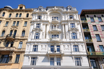 Fototapeta na wymiar Häuser in Wien
