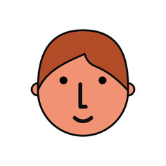 face  man  vector illustration