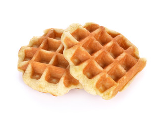 waffle isolated on white background