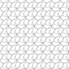 Fototapeta premium Vector abstract seamless linear geometric pattern