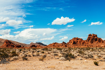 amazing valley of fire desert landscape, nevada