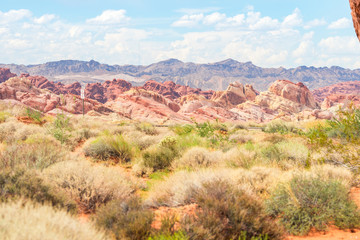 Obraz premium amazing valley of fire desert landscape, nevada