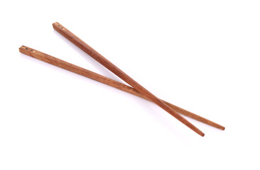 chopsticks isolated on white background.