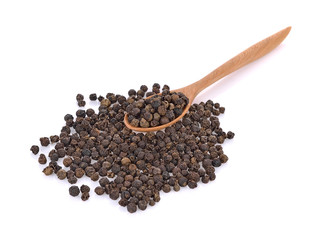 black pepper isolated on white background