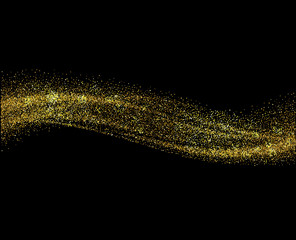 Abstract color wave design element