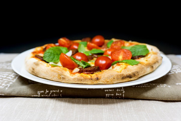 tasty pizza on a the table