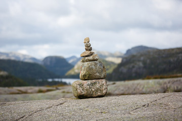 Shape of the stones in mountains