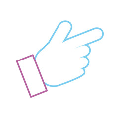 hand  vector illustration