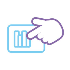 data stadistic  vector illustration