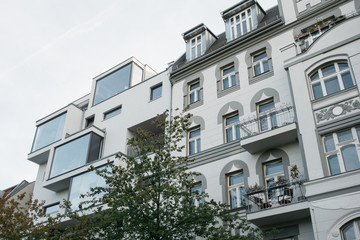 Obraz premium expensive new and renovated buildings