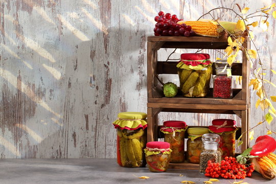 The autumn harvest of vegetables and fruits is best stored in your pantry.