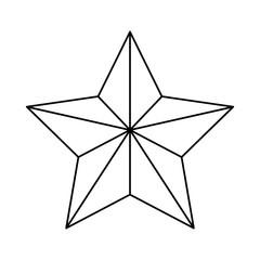 decorative star isolated icon vector illustration design