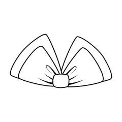 bowtie decorative isolated icon vector illustration design