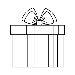 giftbox present holiday icon vector illustration design