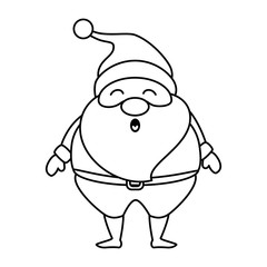 cute santa claus character vector illustration design