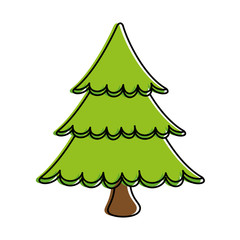 merry christmas pine tree