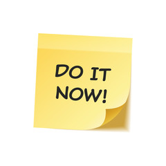 Sticky note with text and shadow isolated on transparent background set. Yellow paper. Message on notepaper.Reminder. Vector illustration