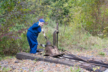 danger on the railway track children