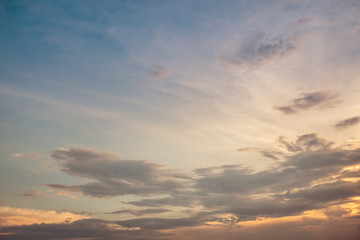 Colorful cloud and sky background