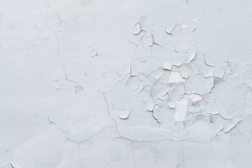 cracked plaster on the wall