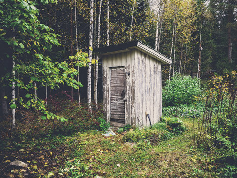 A simple outhouse to do your business in a more rural area. Shot in Urjala, Finland.