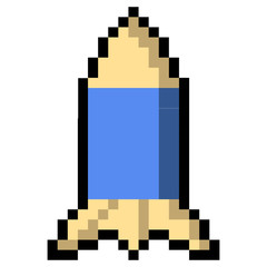 Isolated pixeled missile