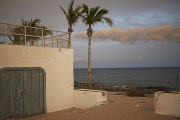 Lanzarote, Spain - August 21, 2015 : Abandoned resort in Puerto del Carmen, Lanzarote
