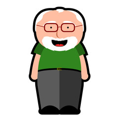 Isolated grandfather icon