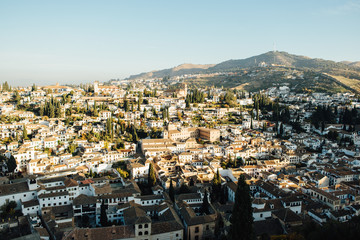 View to the hills of Granada, Spain