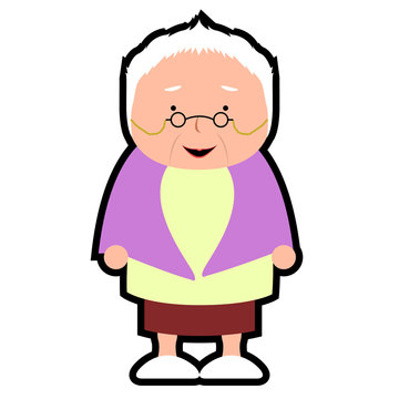 Isolated grandmother icon