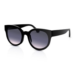 Black sunglasses isolated vector illustration. 