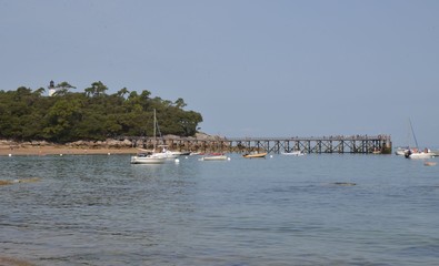 Ponton de la Plage des Dames, sur l'île de Noirmoutier, en Vendée