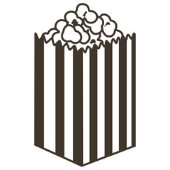 Isolated pop corn sketch
