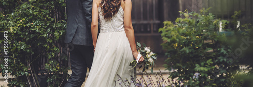 wedding, bride and groom together