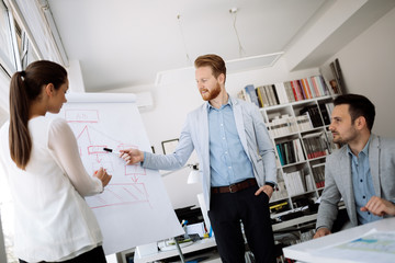 Obraz premium Presentation and collaboration by business people