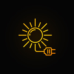 Solar energy colorful icon