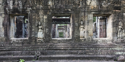Fototapeta na wymiar Ruins of Banteay Kdei temple, Angkor, Siem Reap, Cambodia