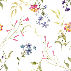 Watercolor floral pattern