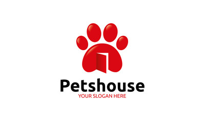Fototapeta na wymiar Pets House Logo