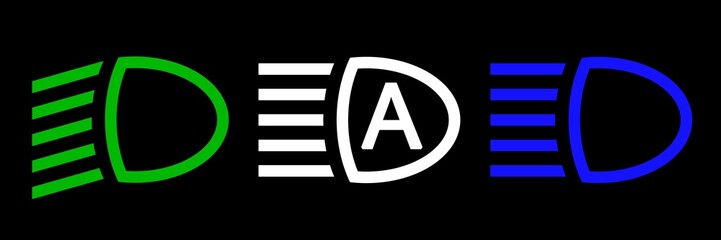 adi44 AutonomousDrivingIllustration - autonomous car and self-driving vehicle - driver assistance system - high-beam assistant - 3to1 g5563 © fotohansel