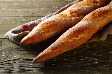 Fresh baquette breads
