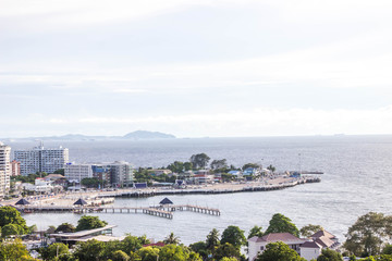 View Point Bangsaen Thailand, a tourist attraction of Chonburi. Close to Pattaya, Thailand.