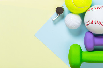 Assorted sports equipment