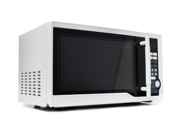 Obraz premium Microwave oven. Isolated on white.