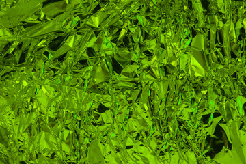 Grüne metallische Folie