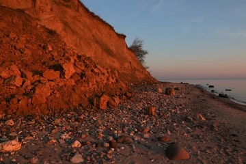 scenic soft cliff coast