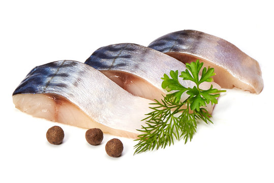 Mackerel, isolated on white background