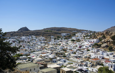 Lindos town view