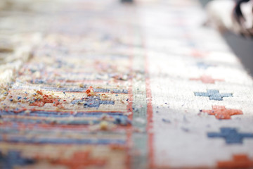 Naklejka premium texture of the oriental carpet