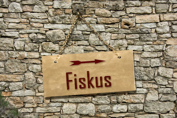 Schild 235 - Fiskus